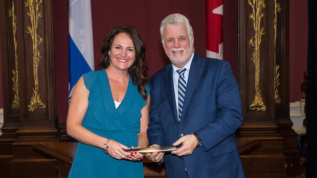 Valérie Huppé et Philippe Couillard