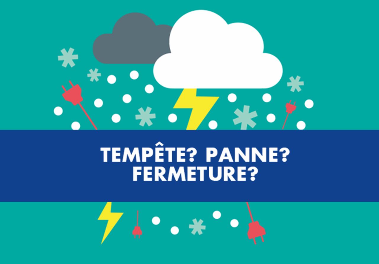 Tempête? Panne? Fermeture?