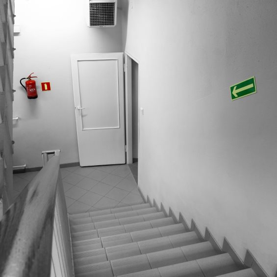 Escalier évacuation