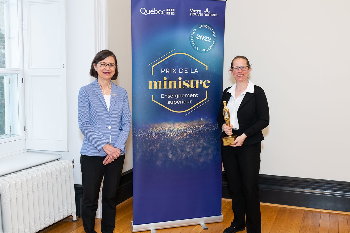 Danielle McCann, ministre et Isabelle Picard Prix de la ministre