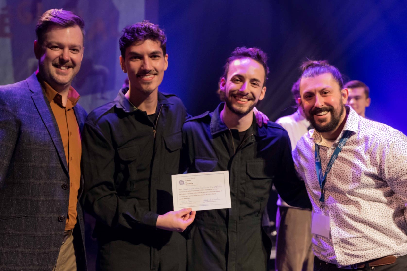 Duo Phil et Dom à Cégeps en spectacle lors de la remise de prix